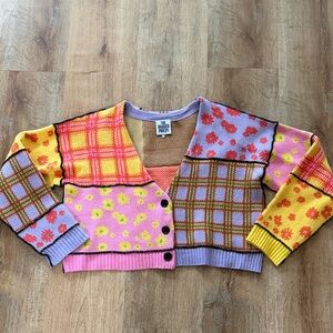 RAGGED PRIEST Patchwork Cardigan